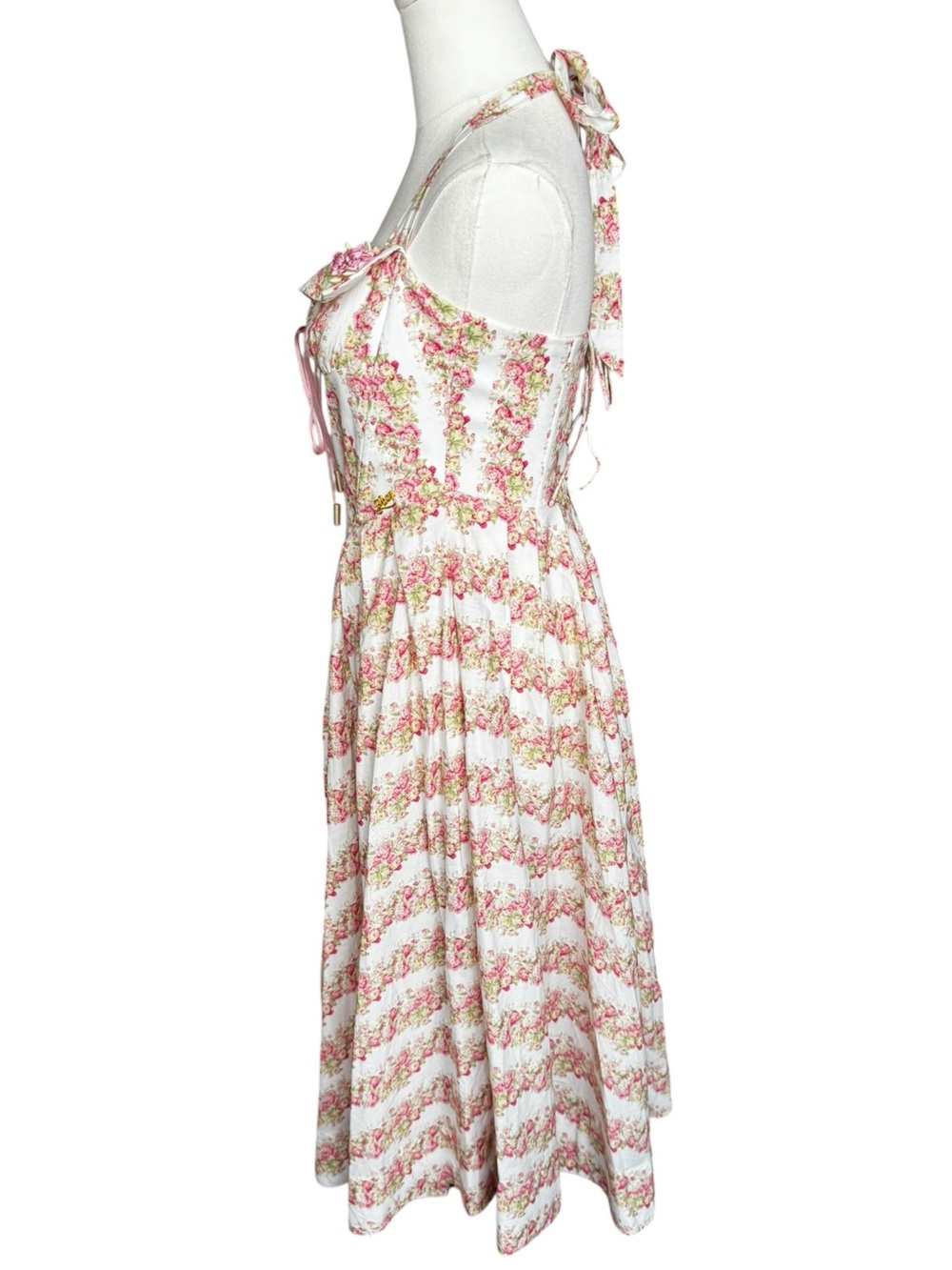 LaceMade Tuscany Rose Corset Dress Large US: 6 - Picture 7 of 16